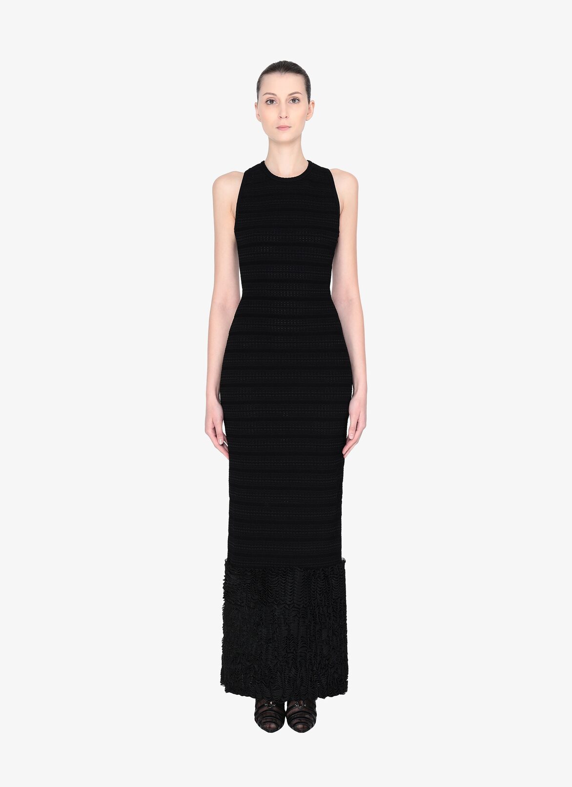 Long Knitted Dress ALAÏA BLACK LONG KNITTED DRESS